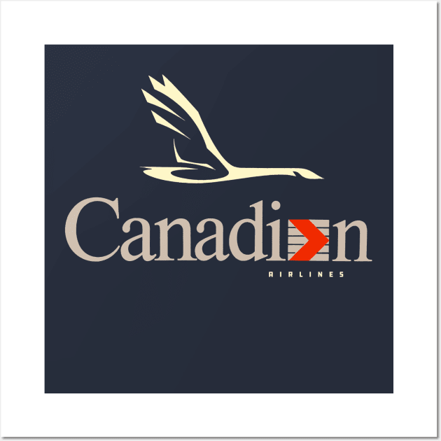 Canadain Airlines Canada Wall Art by Midcenturydave